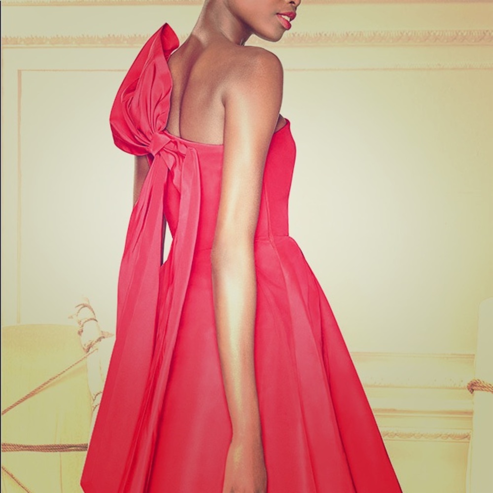 NEW! Carolina Herrera One-Shoulder Cocktail Dress